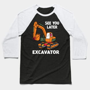 Pint-sized Powerhouse Excavator Whispers, Tee Triumph Extravaganza Baseball T-Shirt